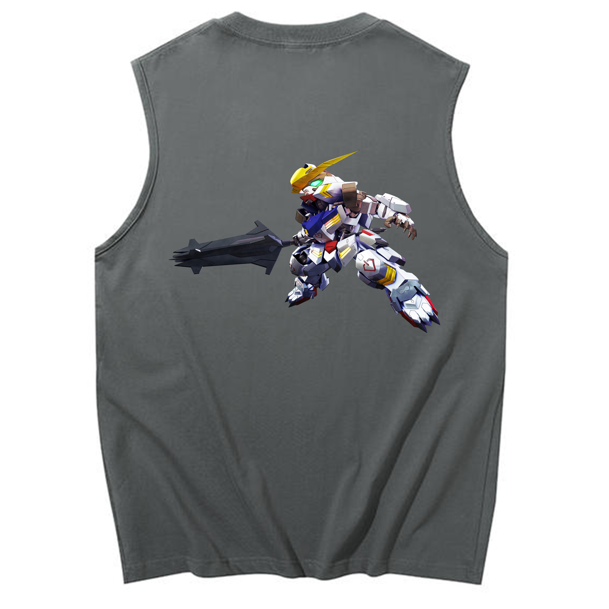 （画像用） 機動戦士ガンダム Mobile Suit Gundam コットン100％タンクトップ（背面プリント）